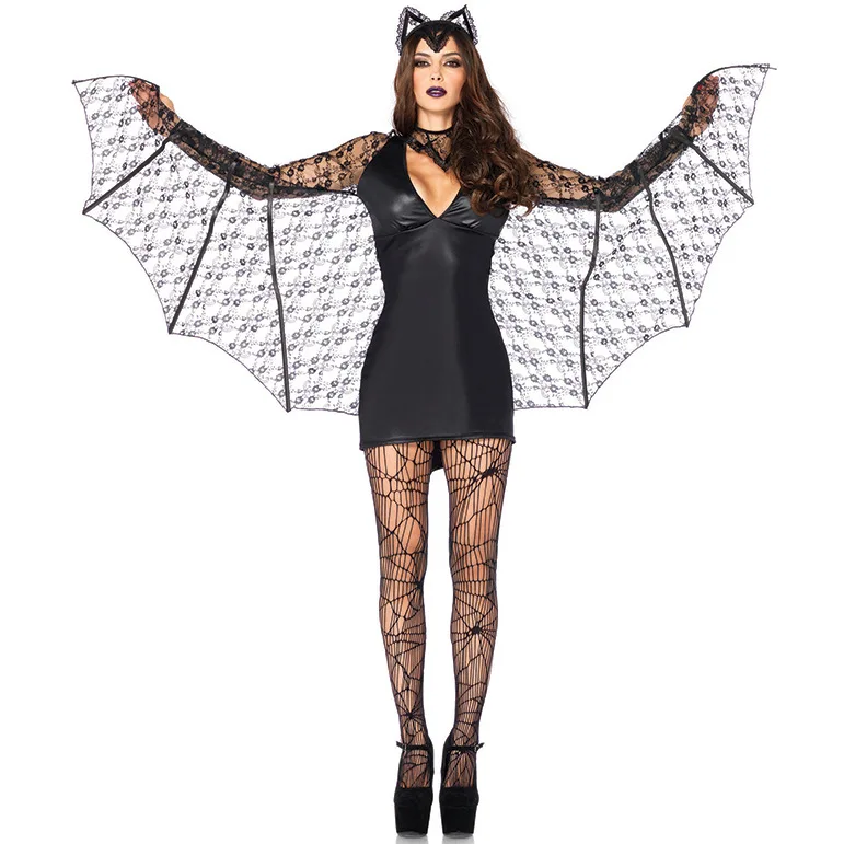 Negro sexy mujer Batman cos Halloween maquillaje pelota juego disfraz  vampiro uniforme Cosplay| | - AliExpress