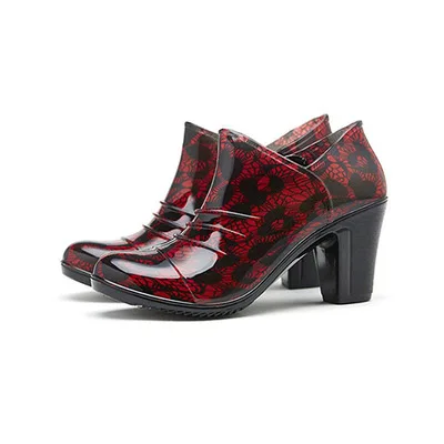 Botas mujer/модные женские ботинки на квадратном каблуке и платформе zapatos mujer