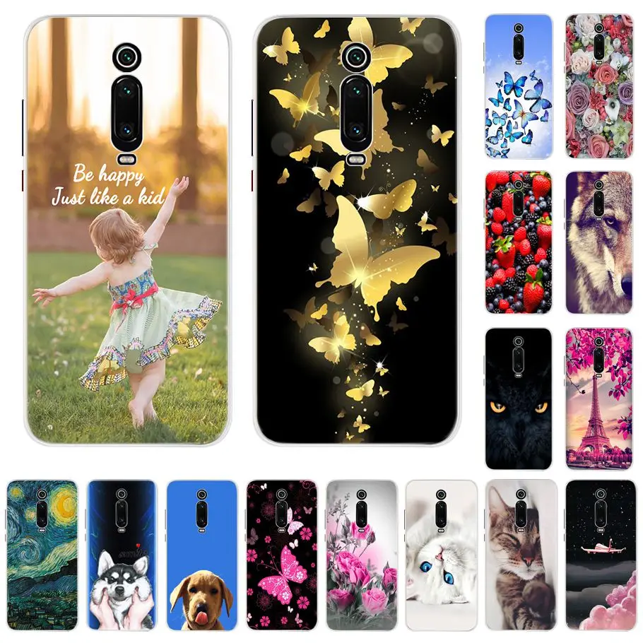 For coque xiaomi mi9t 9t global case cover bumper fundas for phone back soft slicone protector |