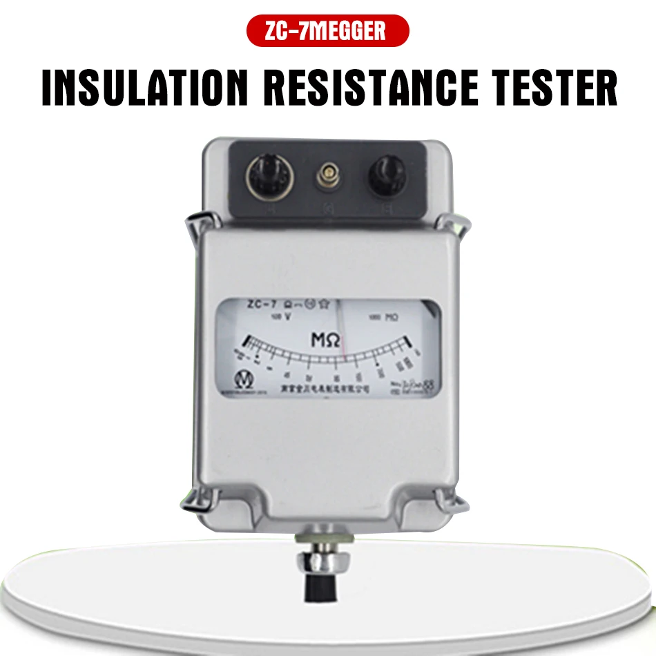 ZC-7 Aluminum Case Megger Insulation Resistance Tester Megohm
