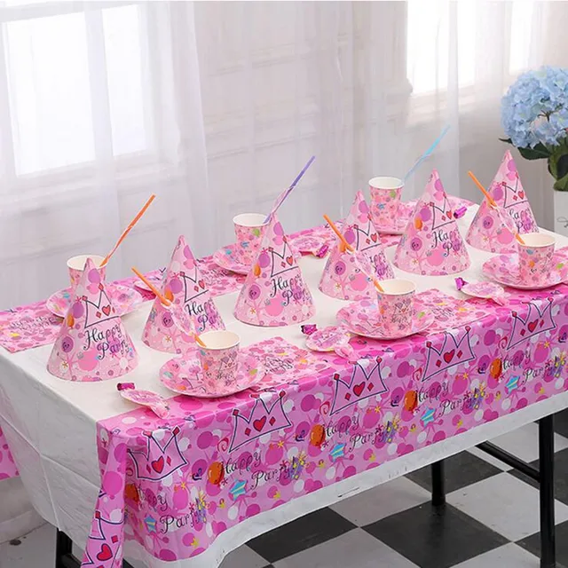 Buy Cartoon 51Pcs Kids Birthday Party Decoration Tableware Set Boys Girls Toy