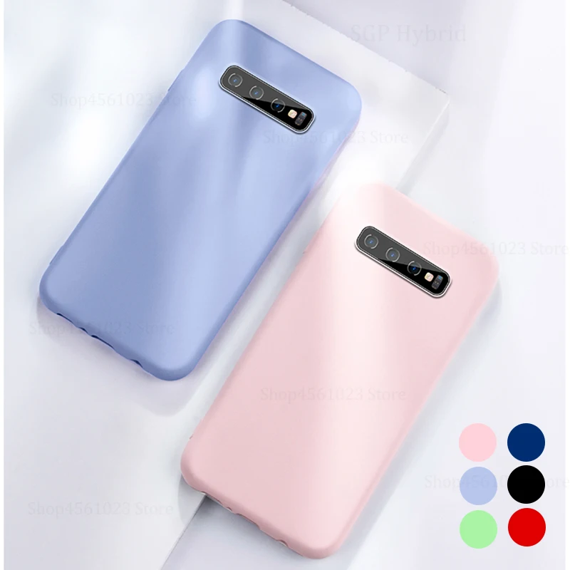 Чехол накладка из жидкого силикона для Samsung Galaxy S8 S9 S10 Plus S10E A10 A30 A40 A50 A70 M10 M20 M30 Note8