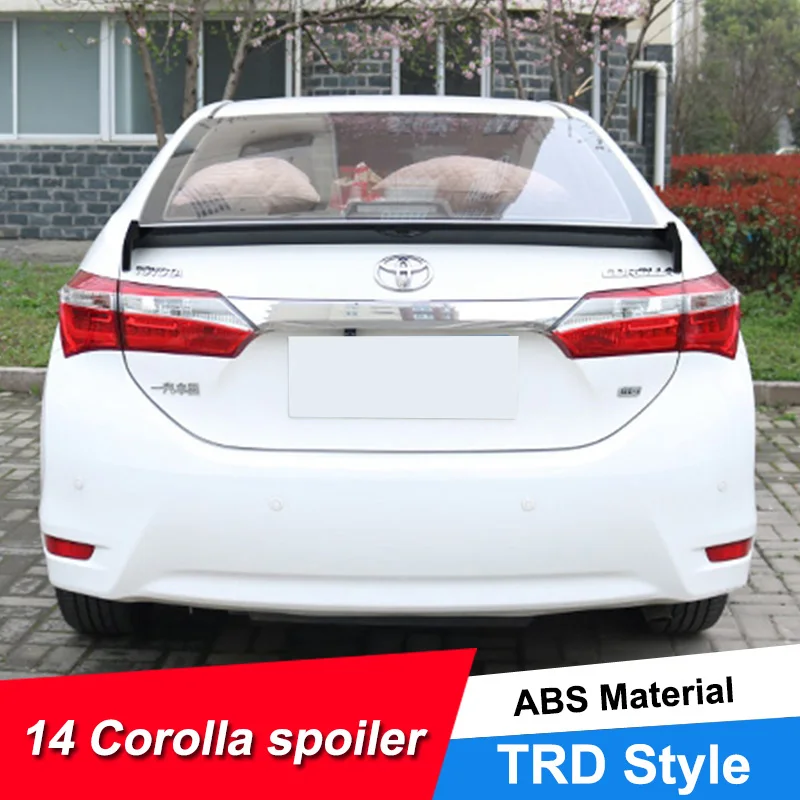 JNCFORURC Задняя Крышка багажника автомобильный спойлер крылья для Toyota Corolla Sedan 4D 2014 15