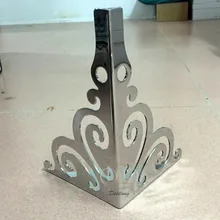 304 нержавеющая сталь, цветочный узор, европейский стиль, диван/кровать, ножки, мебель для ног, ножки для кофейного столика 20 см