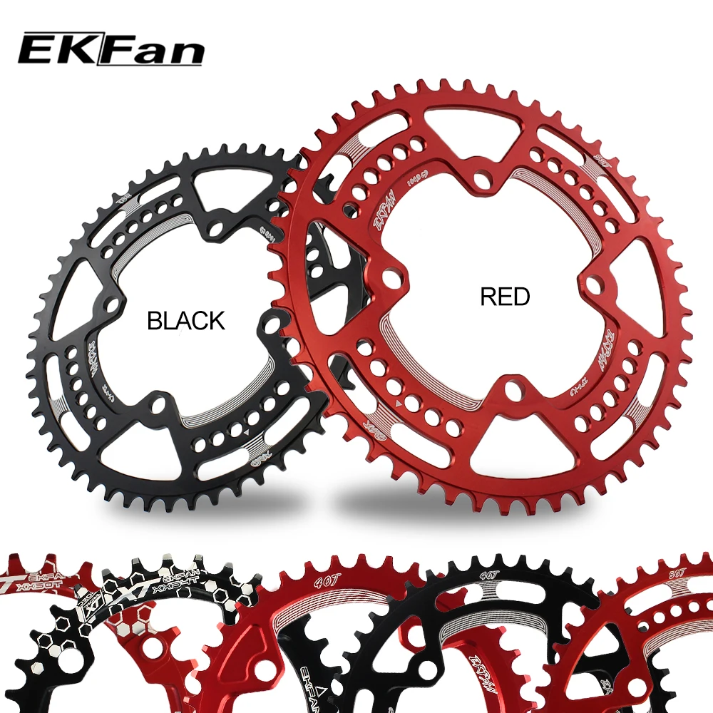 EKFan 104BCD XT круглая форма 30T 32T 34T 36T 38T 40T 42T 44T 46T 48T 50T 52T велосипедная цепь MTB велосипедная цепь