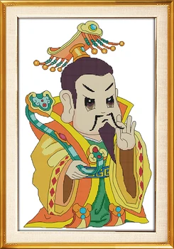 

Home Decor The Jade Emperor Cartoon Cross Stitch Chinese Embroidery Cross Stitch Printed Canvas Dmc Embroidery Floss