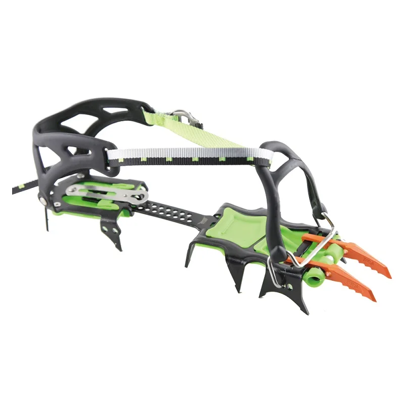 

BRS-S5A/B/C New 14 Teeth Half Clip Crampons,Non Slip Shoes Cover Chain Gripper,Need Professional Mountaineering Shoes