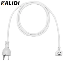 KALIDI EU Plug 1,8 м Адаптер питания переменного тока кабель-удлинитель для Macbook Air Pro 11 12 13 15 MacBook адаптер питания ЕС штекер головной шнур