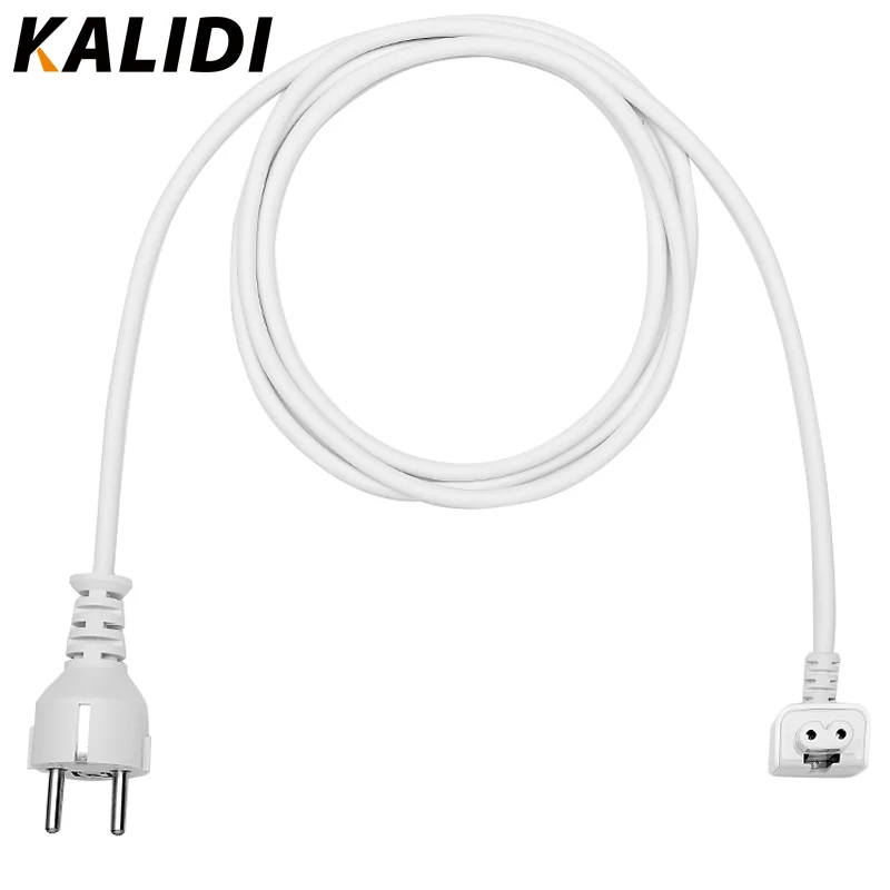 KALIDI EU Plug 1.8M AC Power Adapter Extension Cable for Macbook Air