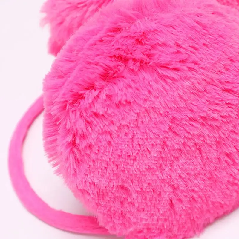 Модные женские туфли для девочек Мех животных зимние теплые наушники Earmuff блеск блесток утепленная повязка