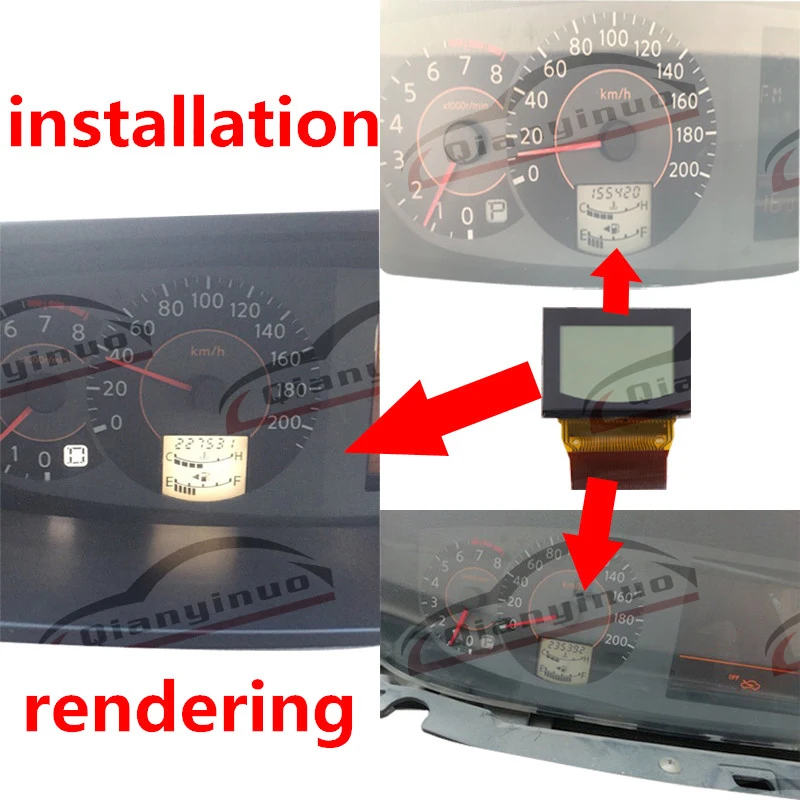 

Qianyinuo Dashboard New LCD Screen For Nissan Quest LCD Display Instrument Cluster Pixel Repair