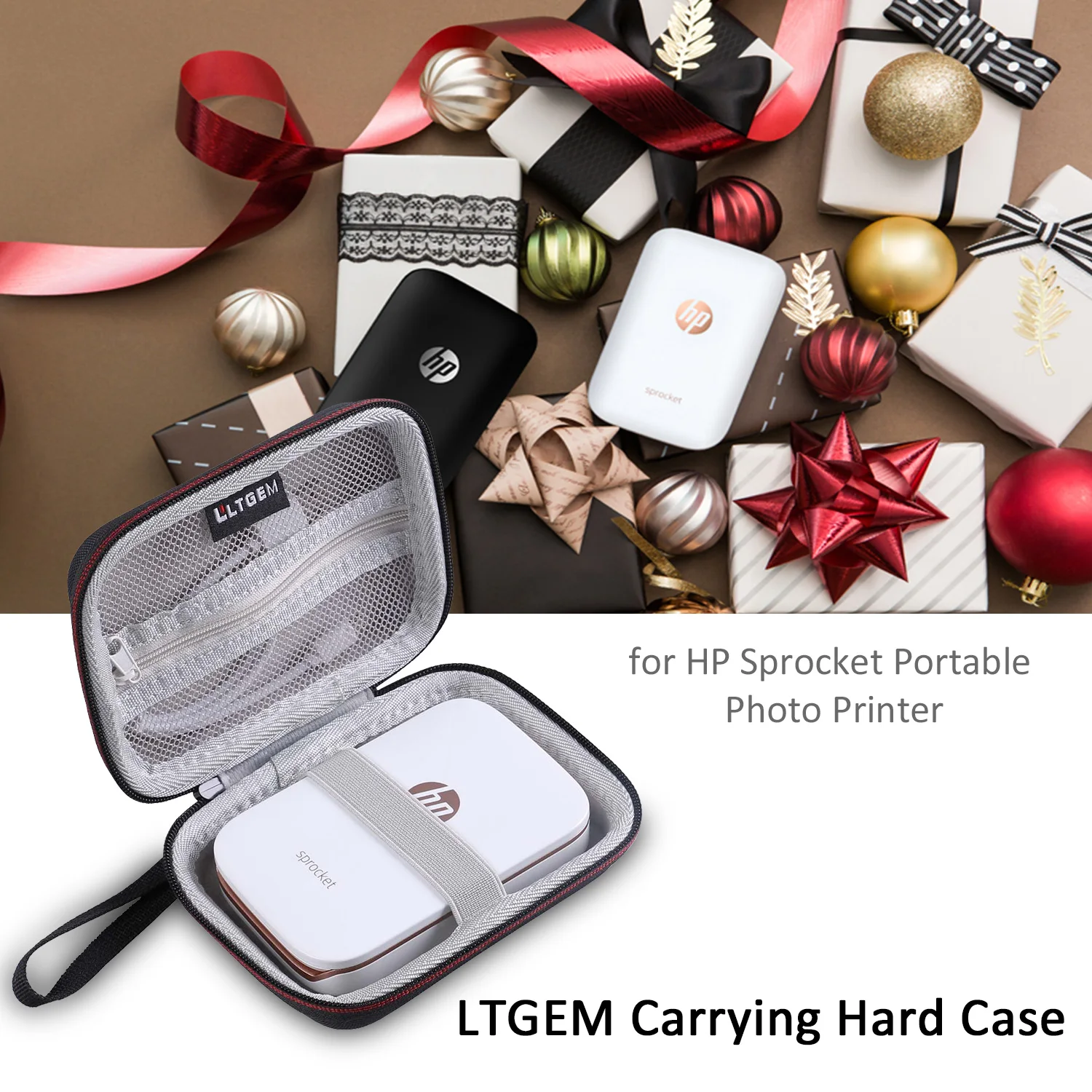 

LTGEM Case for Polaroid Zip Mobile Printer w/Zink Zero Ink Printing Technology - EVA Hard Shockproof Case Travel Carrying Case