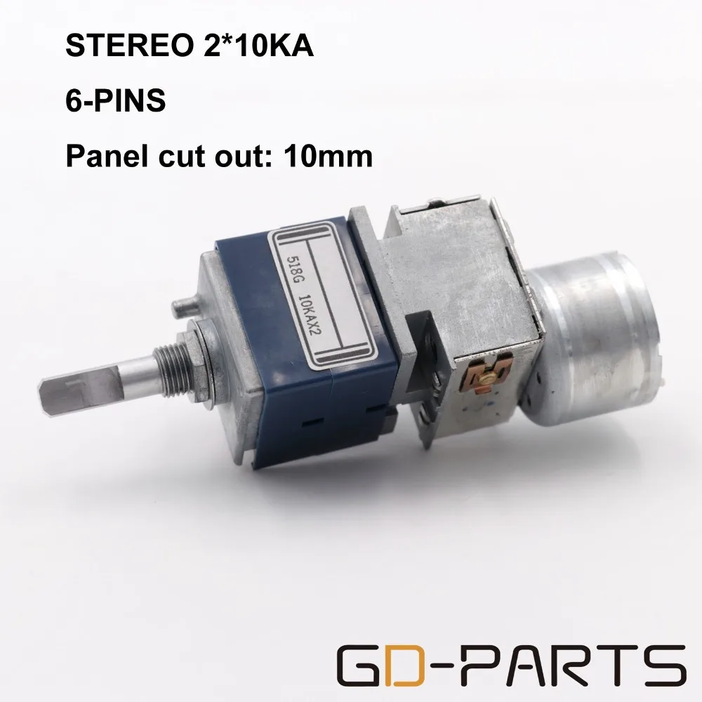 Двойной 2*10K 2*50K 2*100K стерео ALPS RK27 механизированный ...