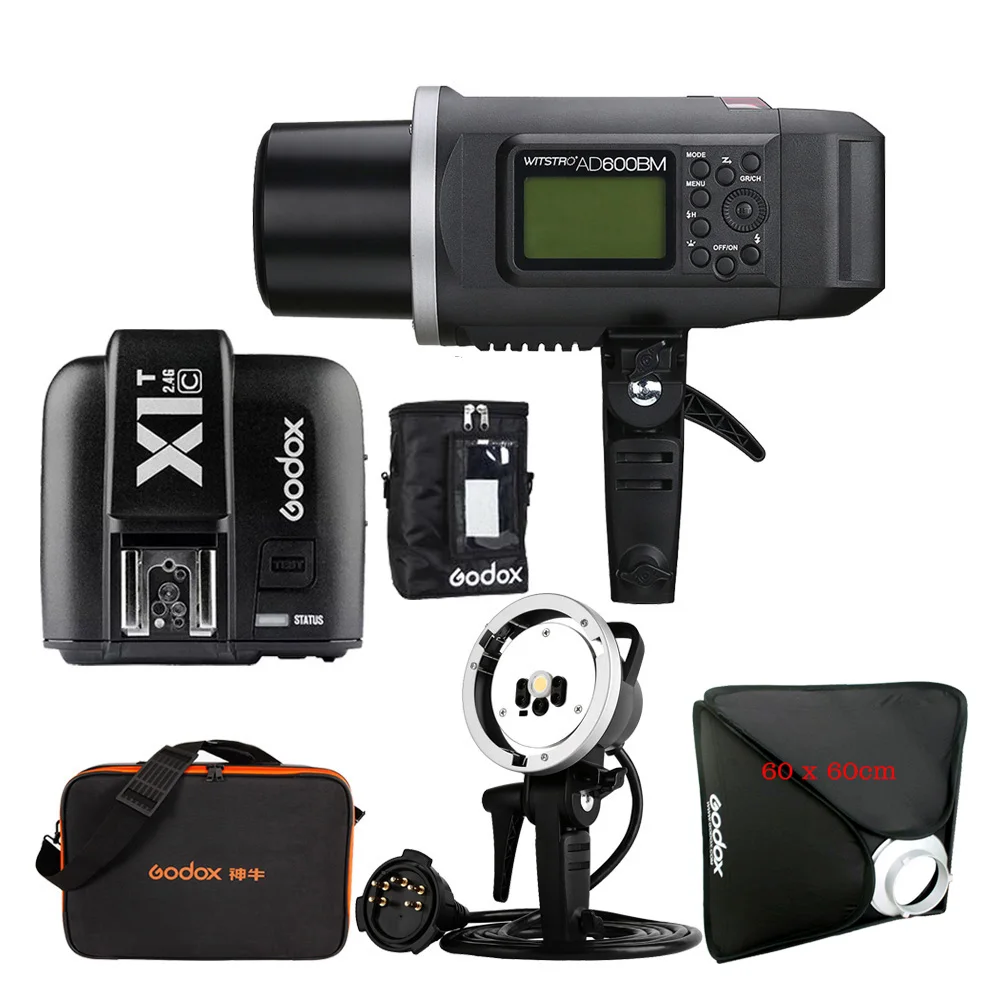 Godox 2 4G AD600BM вспышка для камеры Speedlite 60*60 софтбокс CB 09 чехол переноски женская сумка