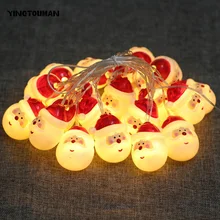 YINGTOUMAN Санта usb Тип лампы светодиодный свет шнура Рождество праздник Свадебная вечеринка украшение betroon освещение 8 м 40 светодиодный