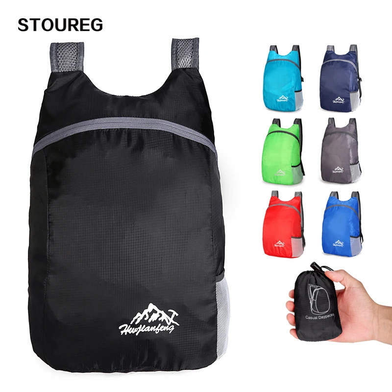 

20L Waterproof Travel Backpack Foldable Backpack For Men Women Lightweight Hiking Camping Running Rucksack