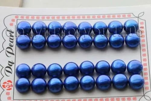 

Free shipping@ 16pairs wholesale Genuine Natural 12mm blue Pearl earrings loose pearls #f1803!