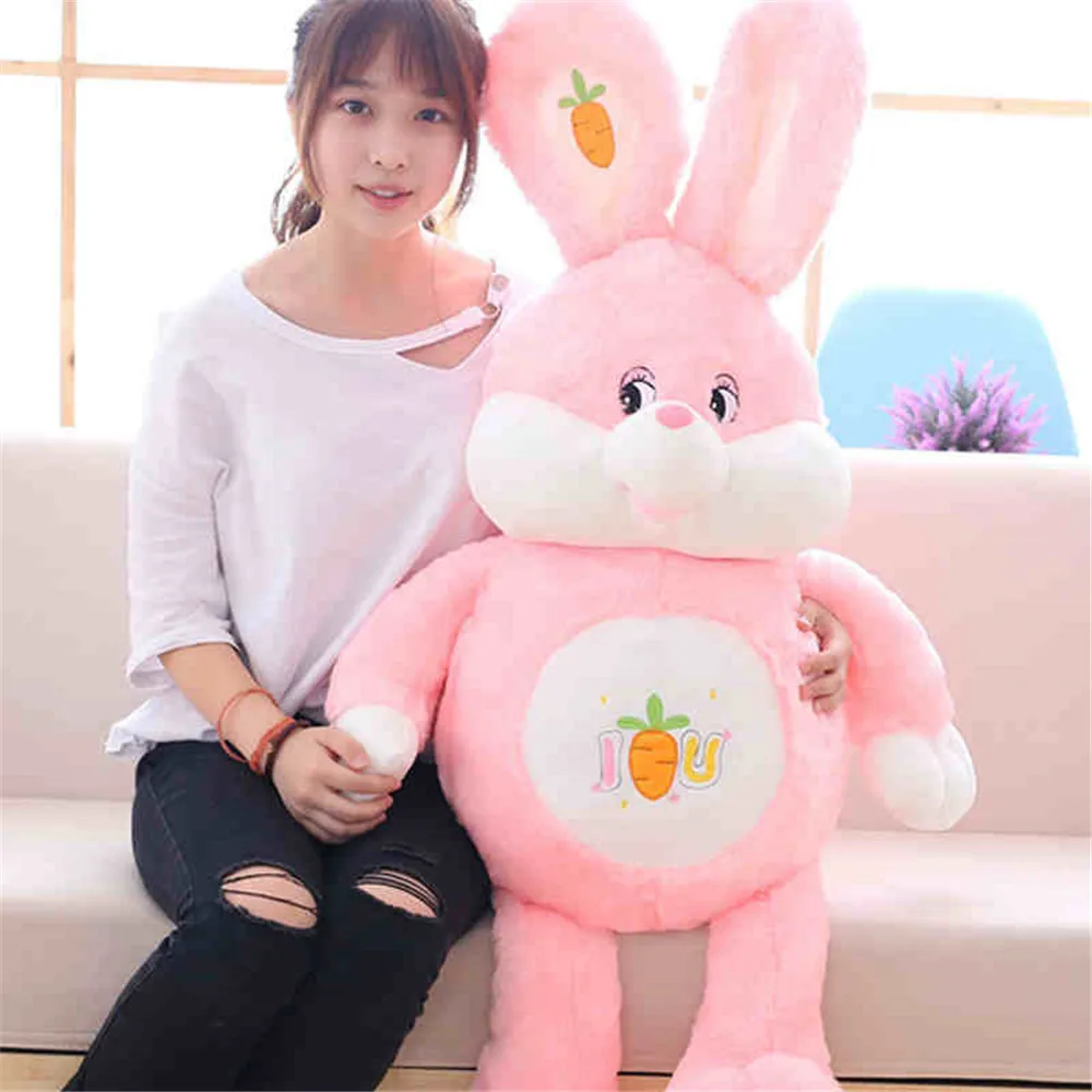 Fancytrader Huge Soft Cartoon Rabbit Plush Doll Stuffed Giant Anime Pink Bunny Toy Animal Pillow Baby Gift 3 Sizes8