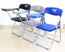 2pcs/lot Simple Strengthen Office Chair Folding Portable Training Chair With Writing Board Chair Staff Conference Meeting Chair