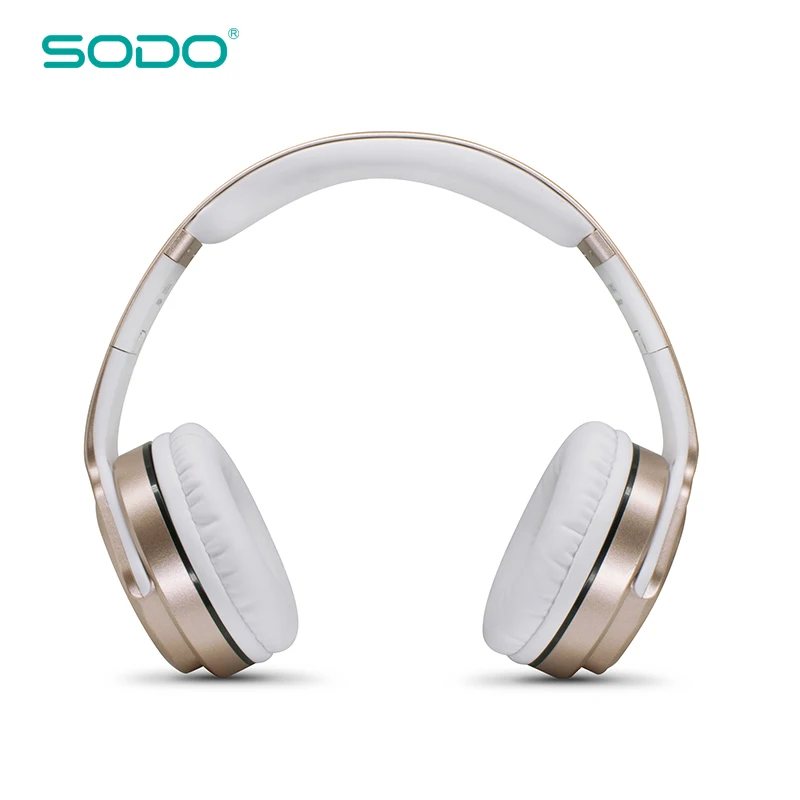 SODO MH3 NFC 2в1 Twist-out Bluetooth Динамик Наушники Беспроводная гарнитура над ухом спортивные Волшебные беспроводные наушники - Цвет: Золотой