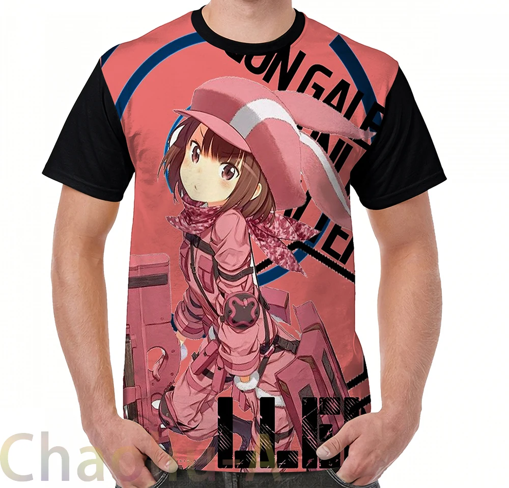 Sword Art Online Gun Gale Alternative T-Shirt men funny printed t shirt women tops tees Short Sleeve Casual tshirts