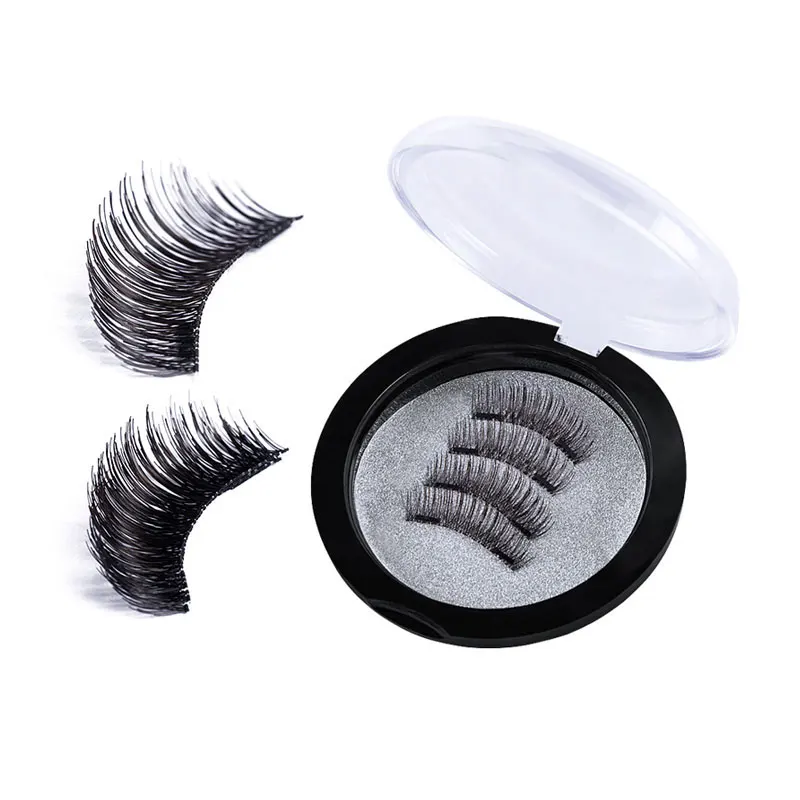 magnetic eyelashes 4 magnets dramatic natural volume curly individual siberian soft fluffy wispy short lashes 3d long | Красота и