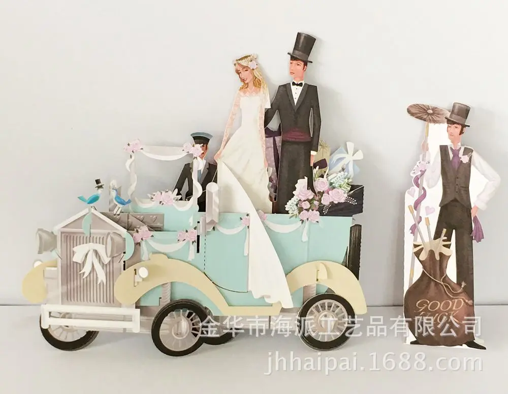  Manufacturers selling exquisite three-dimensional Creative Wedding Cards wedding invitation invitat - 32700619798