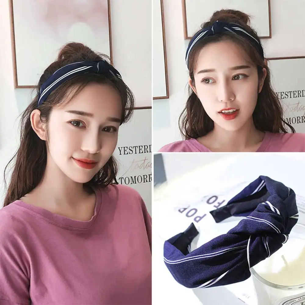 

2019 Vintage Knot Turban Headband Elastic Hairband Bezel Hair Accessories for Girls Head band Hair Bands for Women