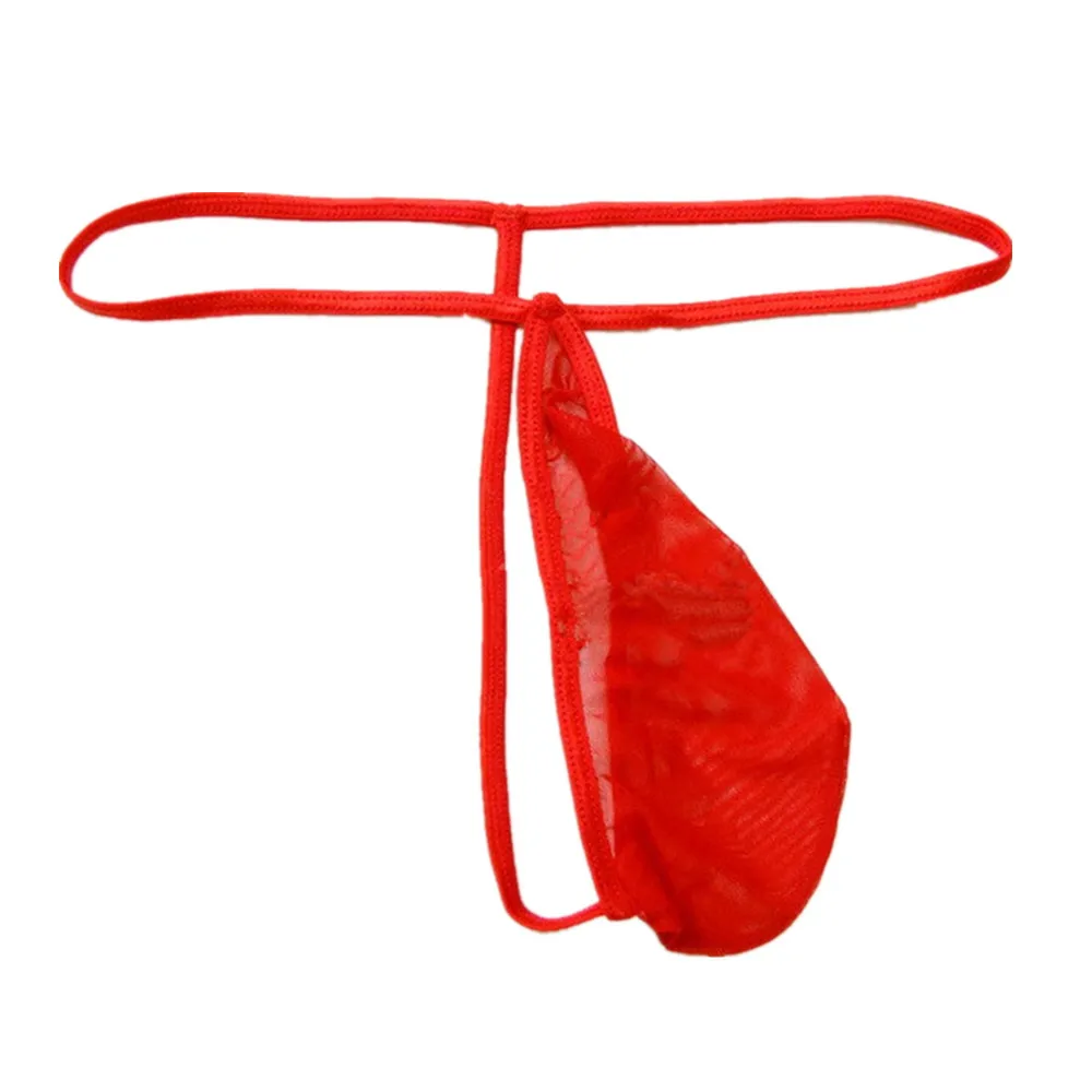 Ультратонкая сетка гей банджное мужское белье G String мужские стринги мешочек