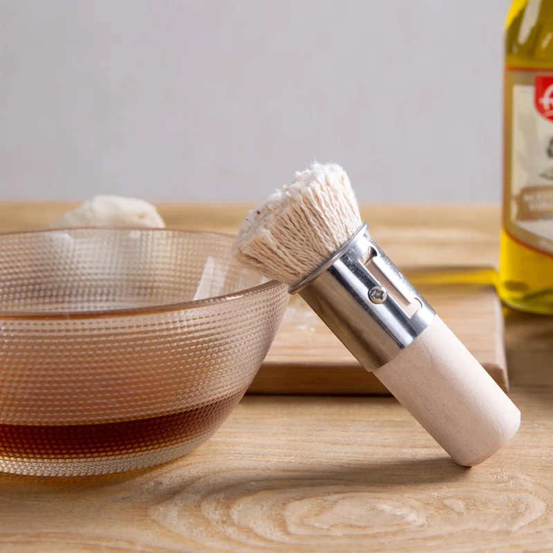 Wood handle high temperature oil brush kitchen baking tools pancakes