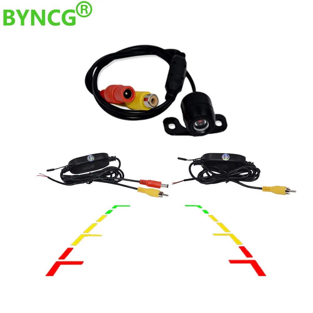 Goede BYNCG Auto CCD HD Auto Backup Draadloze Achteruitrijcamera Rear Monitor Parkeerhulp Waterdichte Camera Reverse Camera