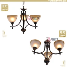 Модный железный подвесной светильник для спальни винтажное подвесное освещение