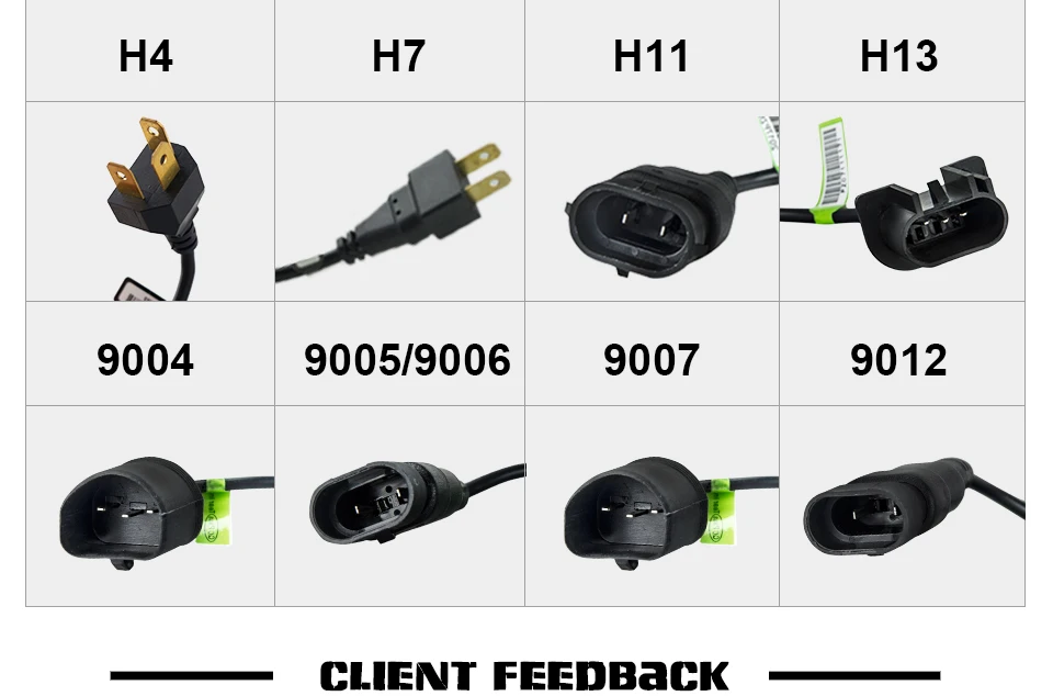  Led H4 Car Headlight HighLow Border 8000 Lumen Luxeon ZES H7 LED  (12)