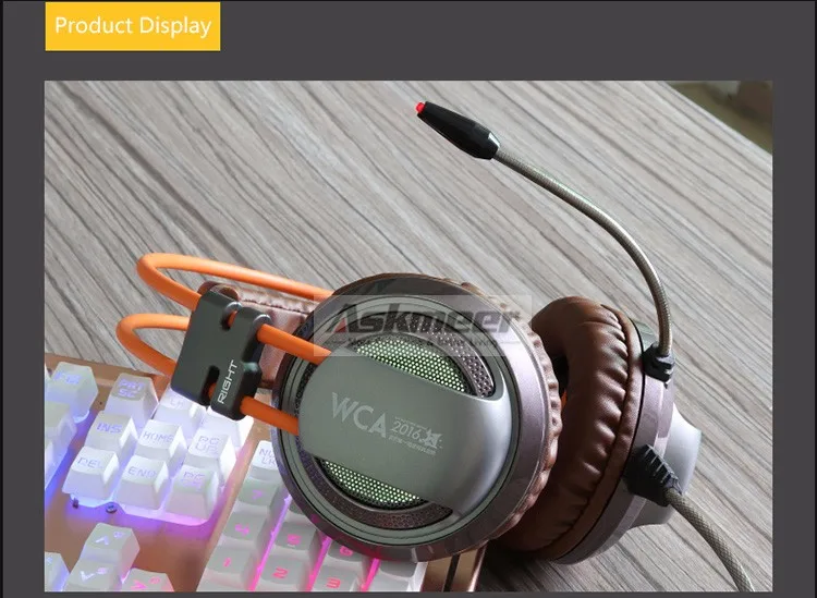 Best Computer Gaming Headset Headband with Microphone Mic XIBERIA V10 Heavy Bass  Stereo Game Headphone Light for PC Gamer (23)