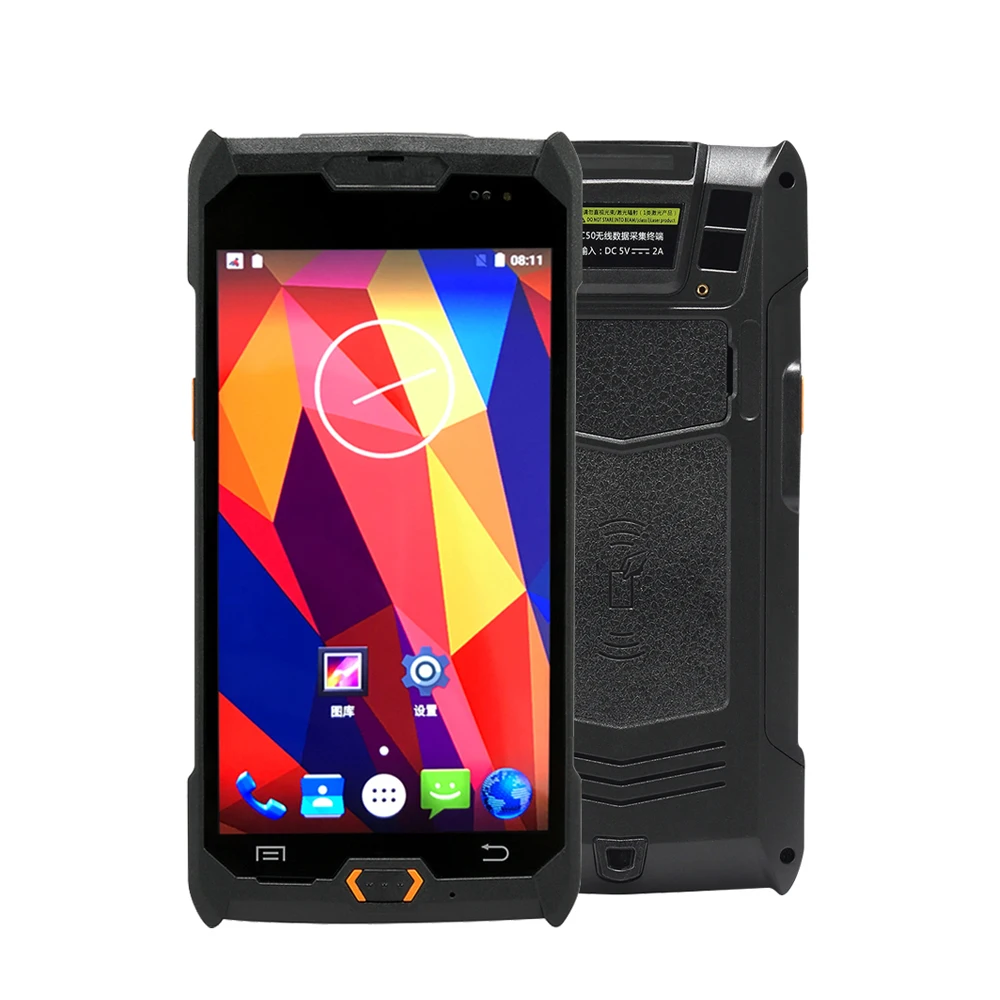 

5 inch industrial handheld PDA Android 7.0 barcode scanner 1D Laser 2D PDF417 bar code reader smartphone for Logistics Courier