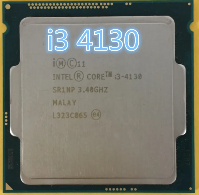 Intel Core i3 4130 I3 4130 3.40GHz 512KB/B Socket LGA1150 Haswell CPU Processor SR1NP - intl