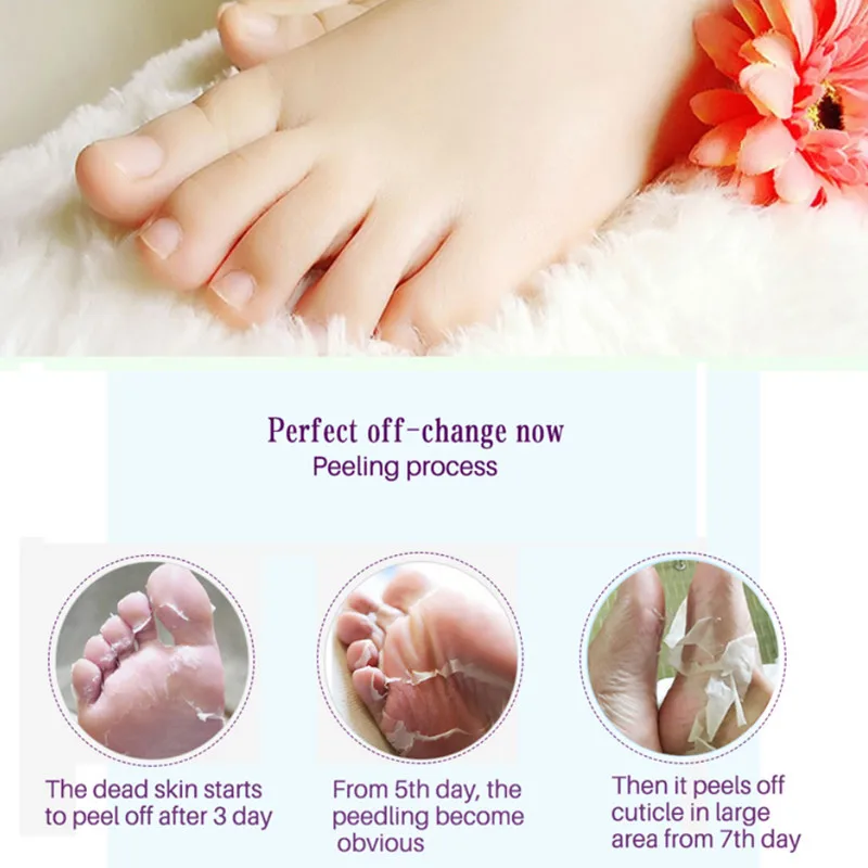 

2pc=1pair Exfoliating Foot Mask Pedicure Socks Exfoliation for Feet Mask Remove Dead Skin Heels Foot Peeling Mask for Legs efero