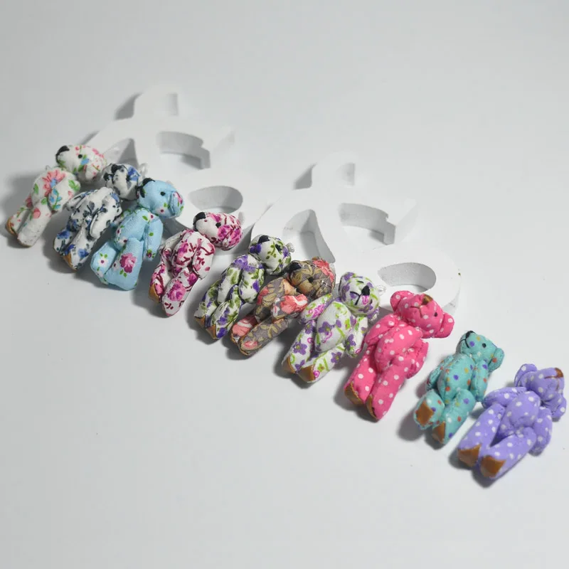4.5cm dot bear+cloth teddy bear (2)