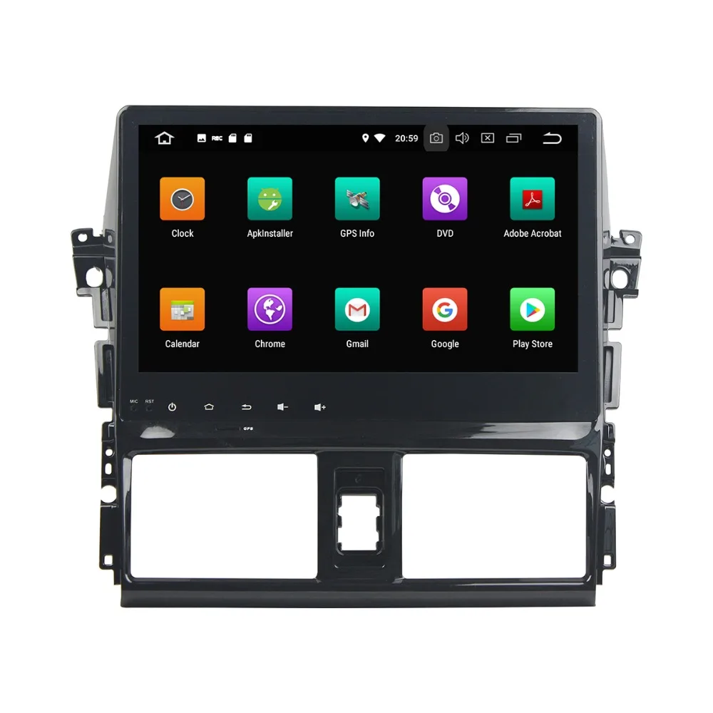 Excellent Android 8.0 No Car DVD player GPS Glonass Navigation For Toyota YARIS 2013-2015 Car multimedia stereo player 32GB CAR MAPS 2