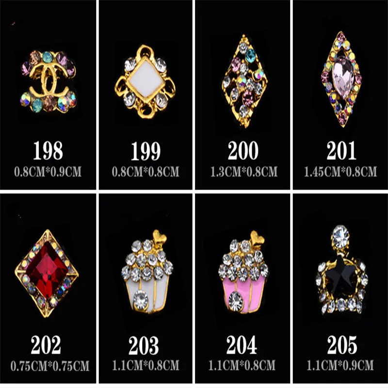 

New high quality sweet fashion bow crown perfume style jewelry nail patch alloy rhinestone DIY nail decoration accessories tools
