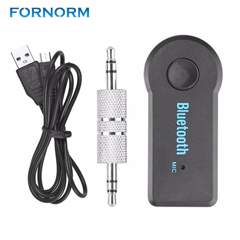 

Fornorm Wireless Bluetooth Receiver 3.5mm Audio Adapter Bluetooth Music Receive Adapter Aux A2DP for Speaker Headphone Car Aux