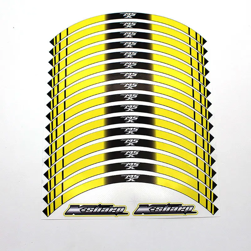 

k-sharp 16 X Thick Edge Outer Rim Sticker Stripe Decals FIT HONDA MSX 125
