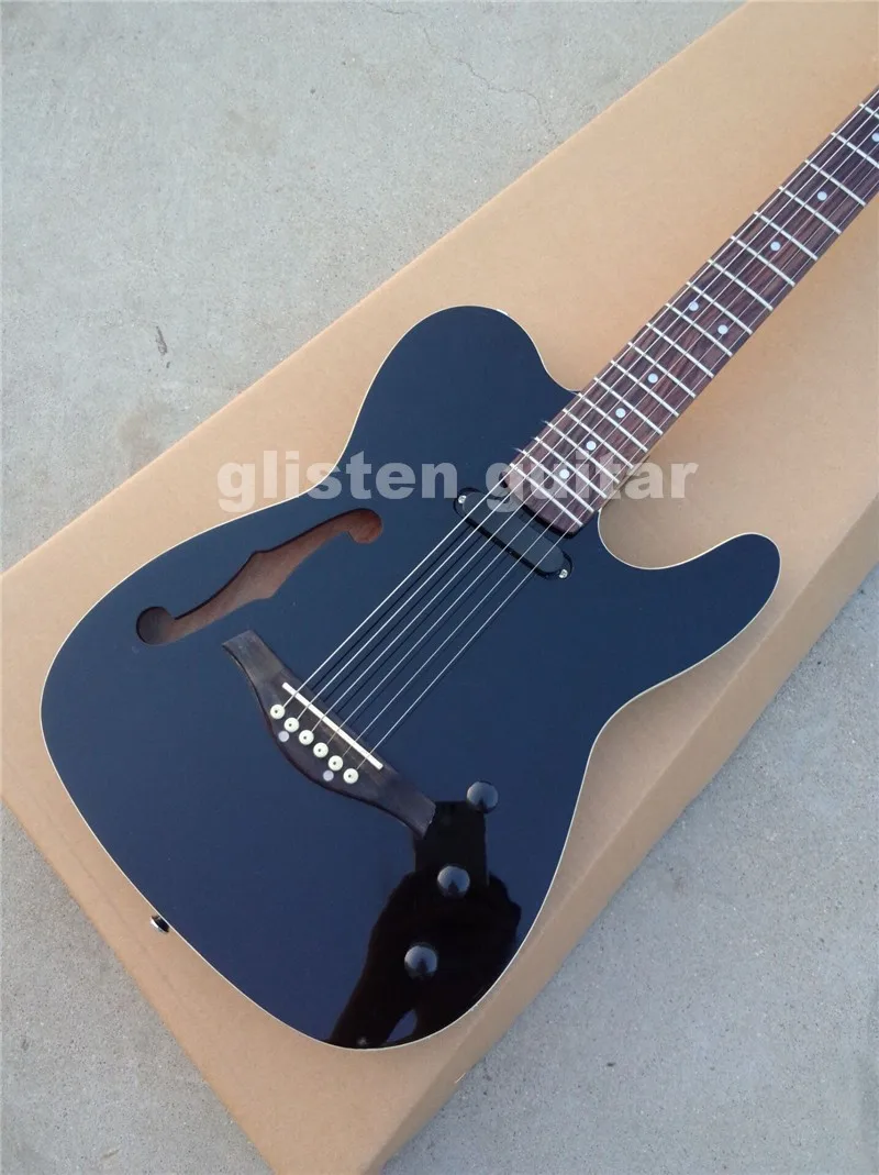 Custom shop TL электрогитара с F полым отверстием, палисандр Мост, EC65