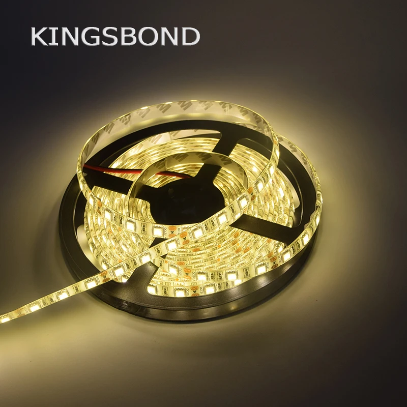 

LED strip SMD5050 kit flexible ribbon single color 5 meters 300 (60LEDs/m) ip20 ip65 warm white RGB white red blue green