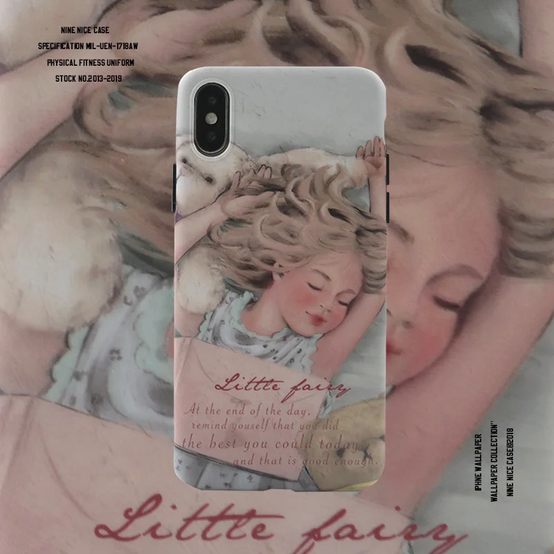 Applicable European and American Little Princess Apple Xs Mobile Shell Cute Girl iPhone8/7Plus/XSmax/Xr Soft Silicone Phone Case | Мобильные