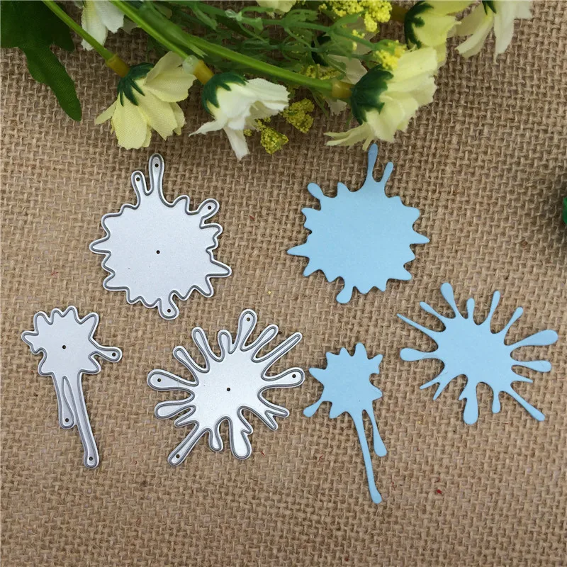 3pc graffiti painting scrawl handwriting ink album card Scrapbook album embossing stencil paper craft cutter