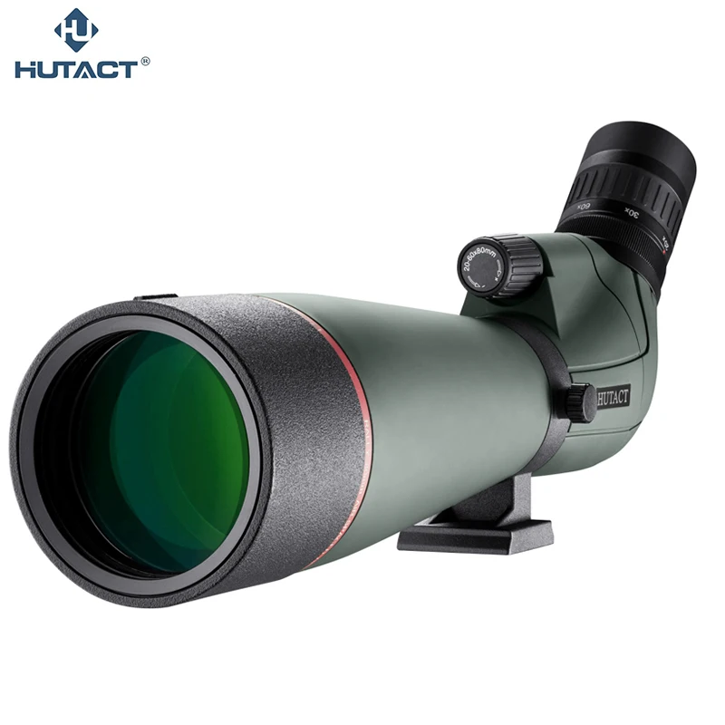 

20x-60x 80mm Spotting Scope Hunting Telescope Waterproof Professional Optics with Tripod PhoneAdapter Birdwatching Safari HUTACT
