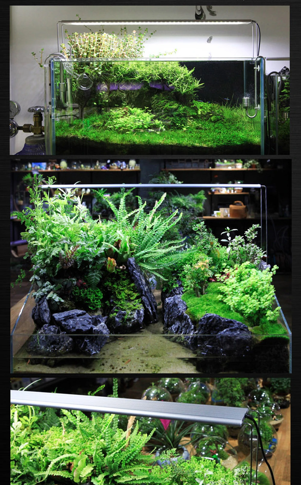Высококачественный аквариумный светодиодный светильник ing 20-50 см, светильник для выращивания растений в аквариуме с зажимом, декоративная лампа EN/AU Plug peceras iluminacion