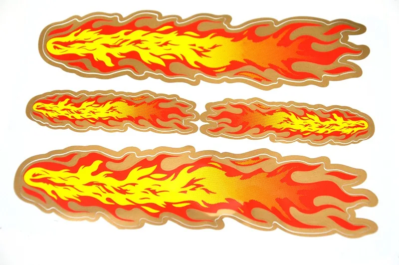 Универсальный автомобильный мотоцикл наклейка s стиль наклейка с пламенем бумажный Автомобиль Стайлинг украшение автомобиля