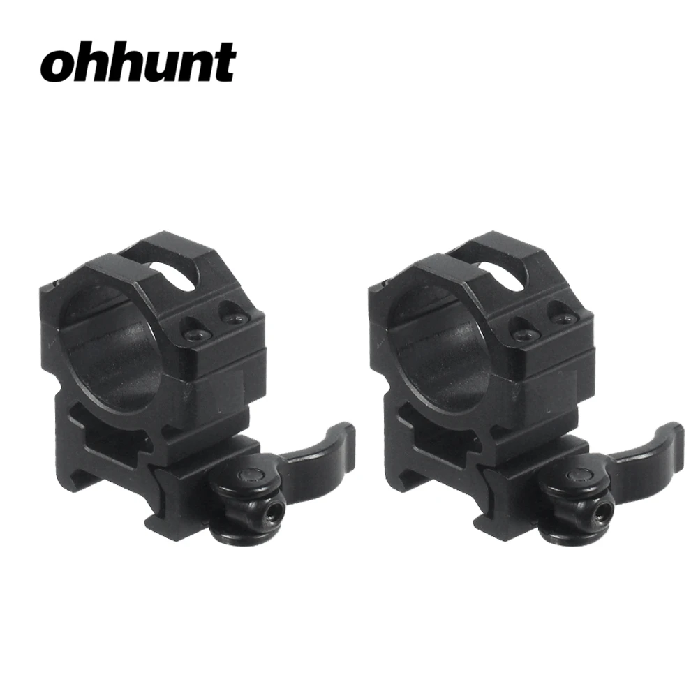 

ohhunt 25.4mm 2PCs Medium Profile 20mm Picatinny Weaver QD Rings Tactical Hunting Scope Mounts Accessories